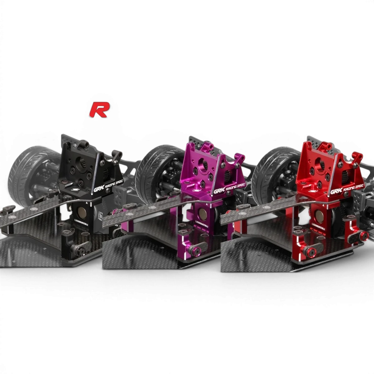 Kit de conversion RC Drift GRK5-R de SHIBATA, comprenant composants pour améliorer la performance de la voiture radiocommandée.