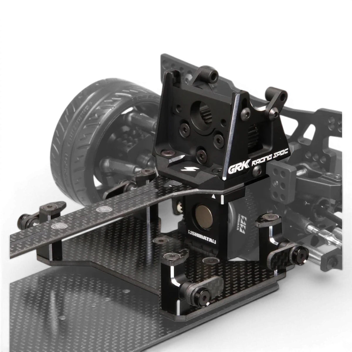 Kit de conversion RC Drift GRK5-R de SHIBATA, comprenant pièces pour modification de voiture télécommandée.