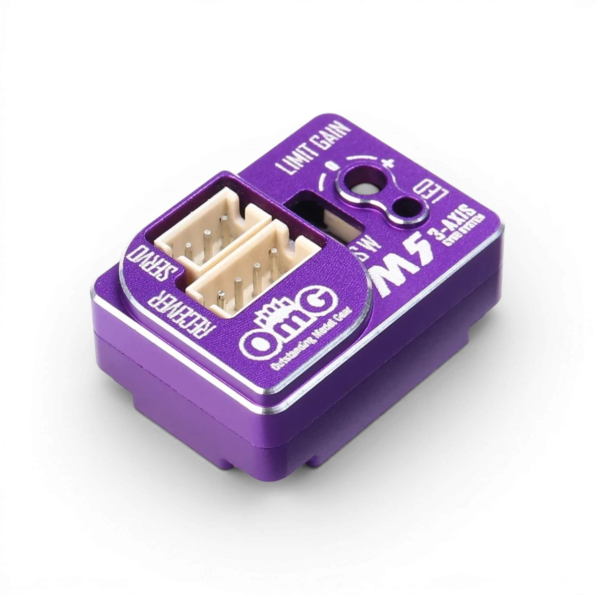 Gyro M5 MiniZ de la marque omg, appareil électronique compact avec écran et contrôles, vue rapprochée.