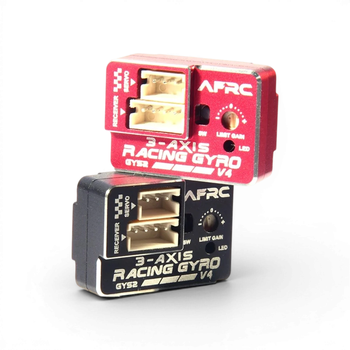 Gyroscope mini drift AFRC GYS-2 V4, électronique pour modélisme, avec composants visibles en image.