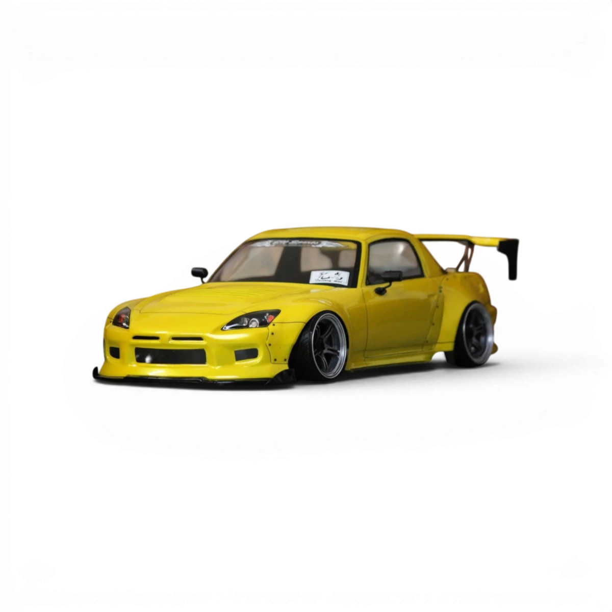 Carrosserie Honda S2000 BLS-Light BN Sports de Pandora RC, pièce pour voiture radiocommandée, vue de face avec détails de la carrosserie.