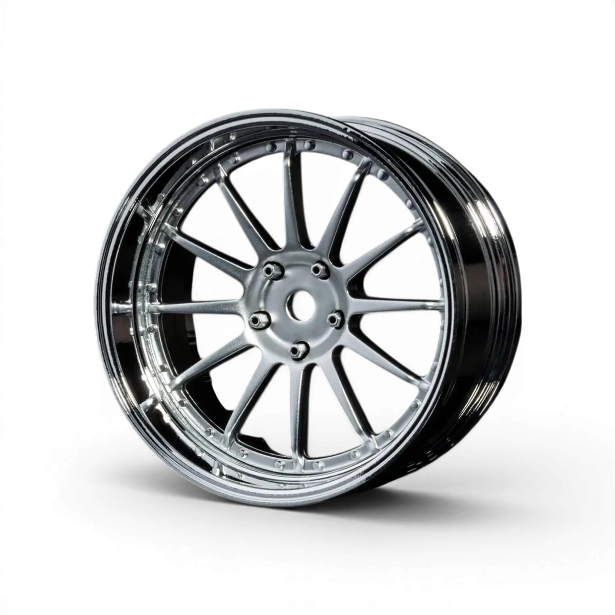 Jantes Max Speed Technology de 21 pouces avec offset réglable, finition chrome et gris mat, pour véhicules sportifs.