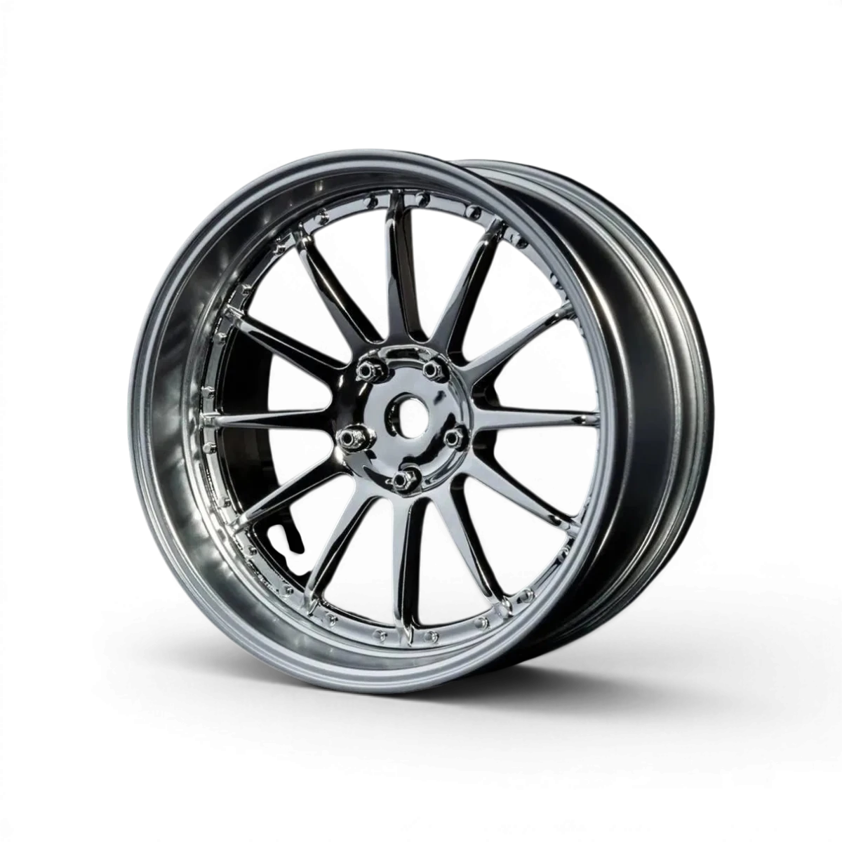 Jantes Max Speed Technology 21 pouces avec offset réglable, finition chrome et gris mat, pour roues de véhicule.