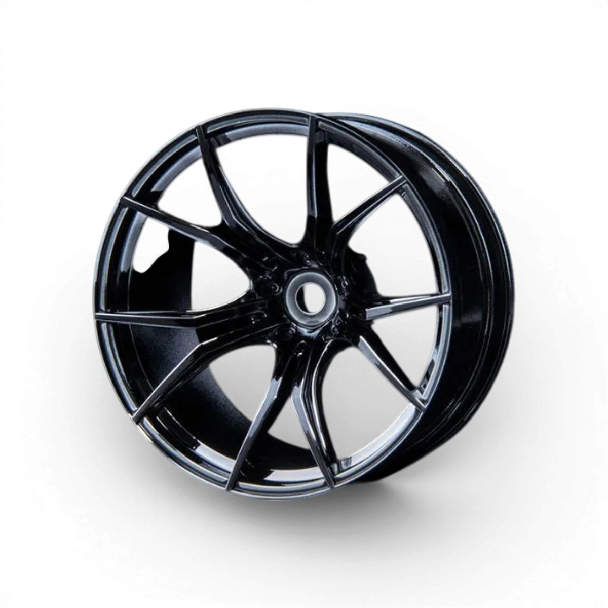 Jantes FX +11 Max Speed Technology, chromées et noires, roues pour véhicules, finition brillante et design moderne.