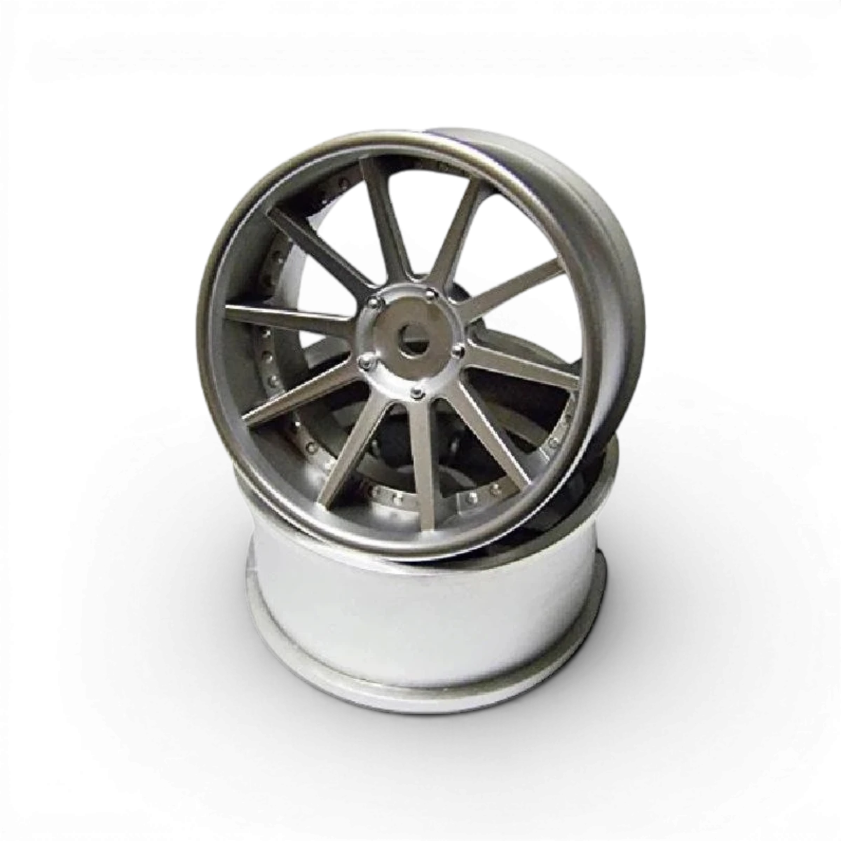 Jantes NF Silver Offset+3 de la marque Topline, roue en alliage avec finition argentée, vue de face sur fond blanc.