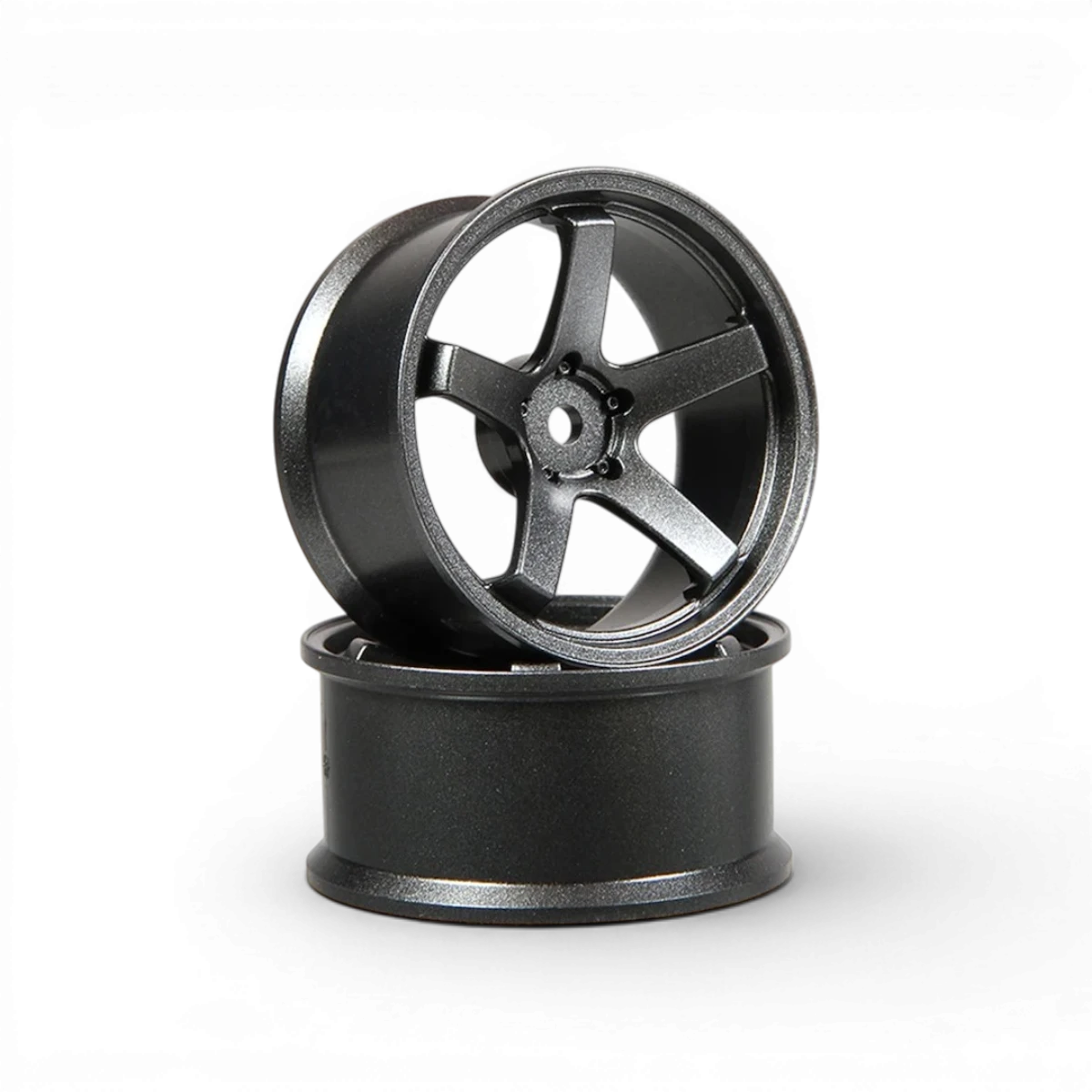 Jantes SHIBATA Shiba Wheel F23 en alliage Gun Metal avec décalage +5, roues sportives pour voiture.