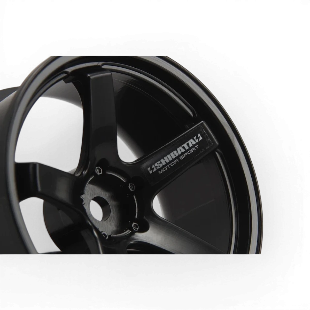 Jantes Shiba Wheel F23 Offset +5 en noir, roues de voiture de la marque SHIBATA, avec design élégant et finition noire brillante