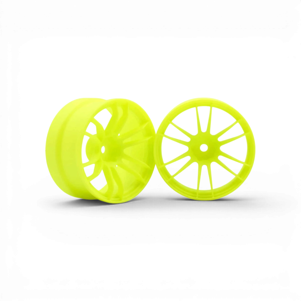 Jantes UL12 Offset 6mm Jaunes de la marque Team Reve D, roues en alliage avec finition colorée.