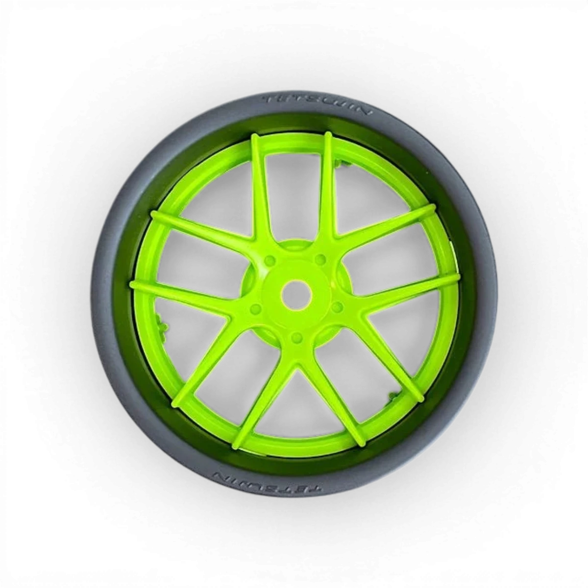 Roues Tetsujin Jasmine Vert et Noir, ensemble de roues pour skateboard ou longboard, avec design coloré et moderne.