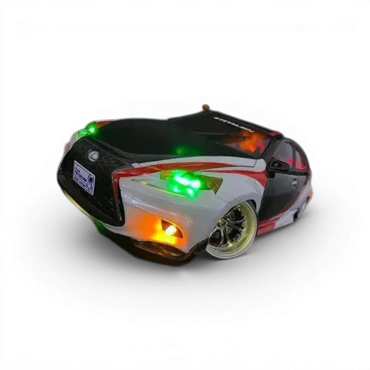 Kit de 20 LED "SLS" vert pour feux avant Tetsujin avec effets de flammes, électronique pour moto ou véhicule.