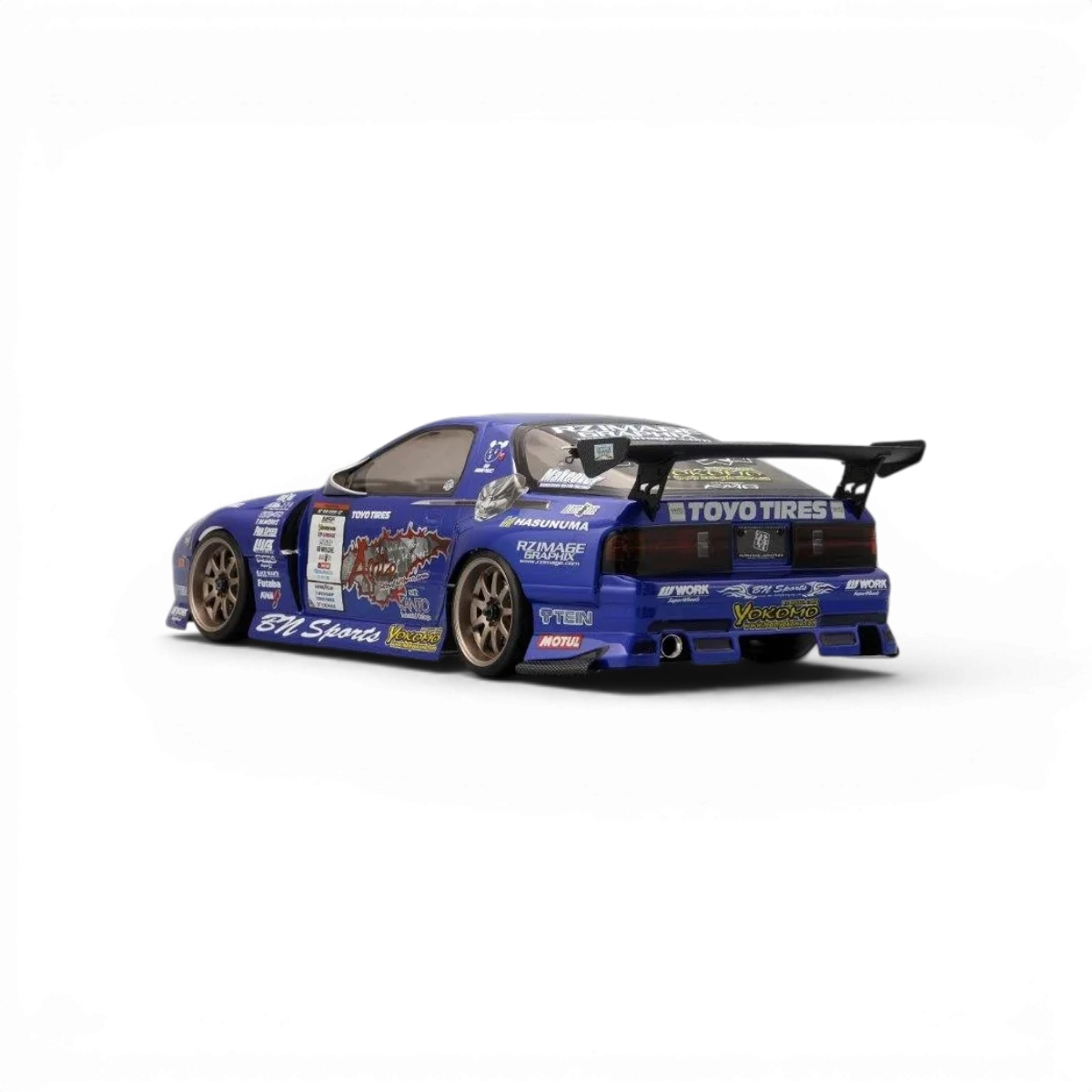 Kit autocolants Team Samurai pour personnalisation, avec motifs japonais, pour voitures de course Team Yokomo.