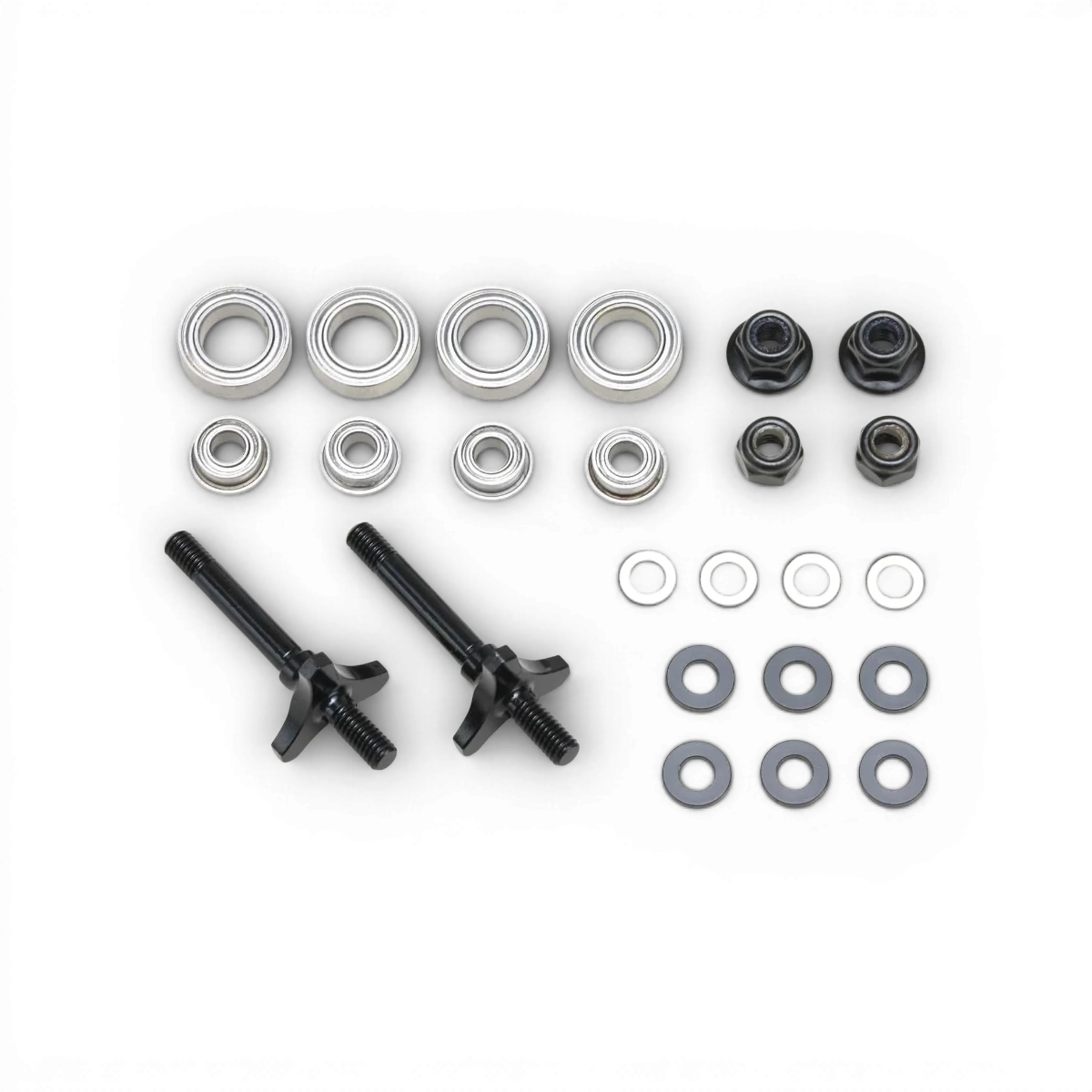 Kit axes de roue avant en aluminium pour véhicule RC, compatible avec pièces détachées Team Yokomo.