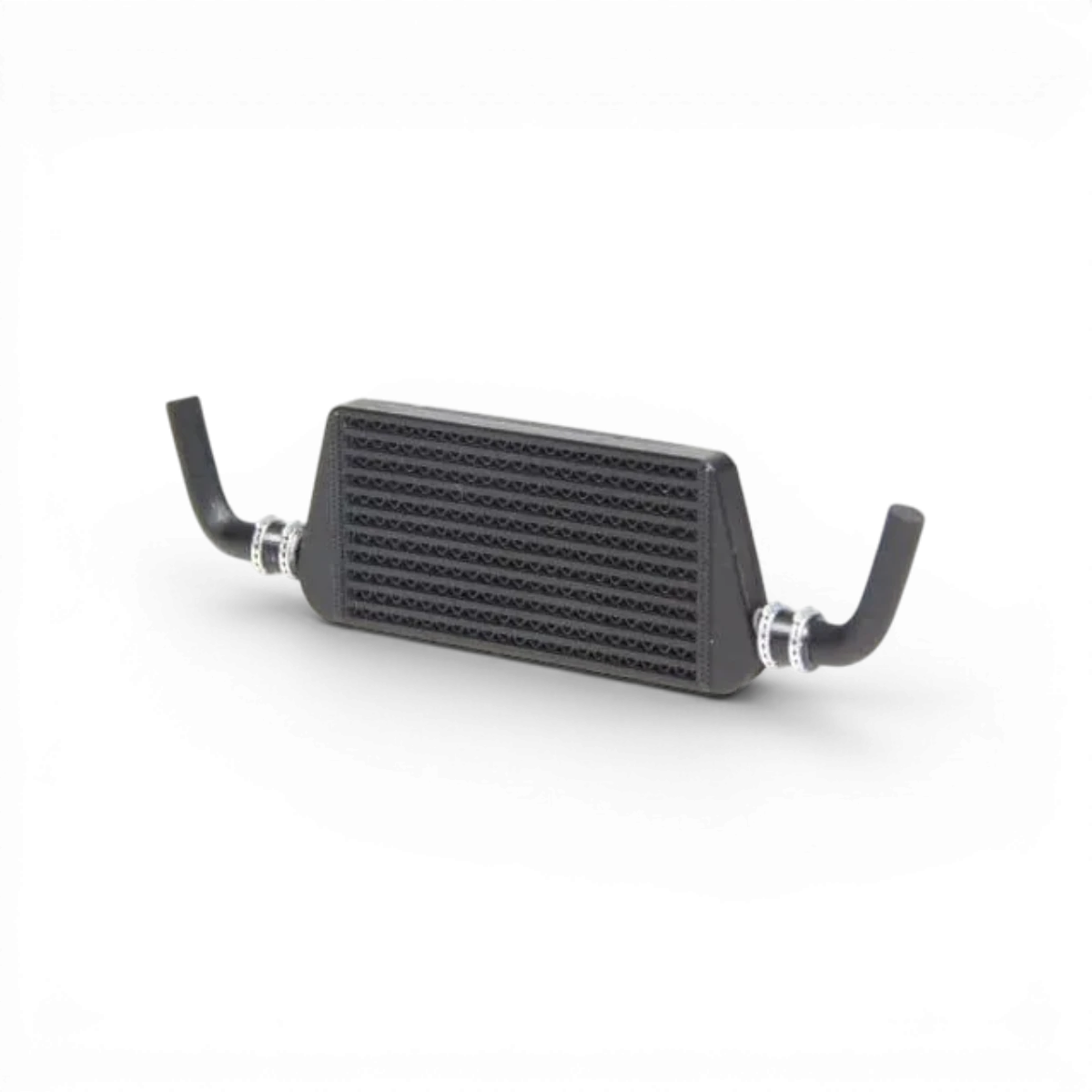 Kit intercooler complet V2 noir pour customisation, par Src Sideways RC, visible avec ses composants noirs et détails techniques.