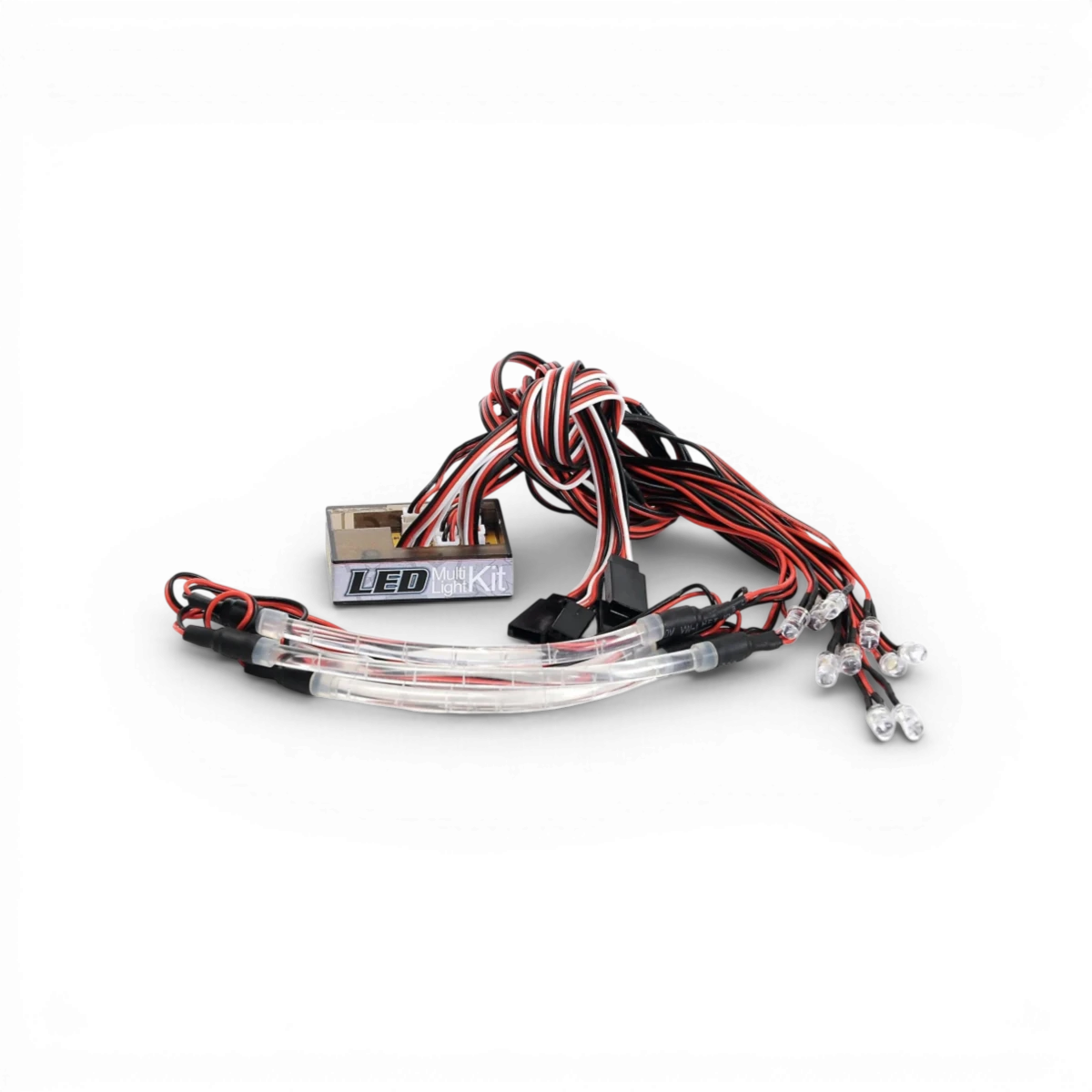 Kit LED Drift Carson, composant électronique avec lumières LED pour modèles de drift, visible en détail dans l’image.