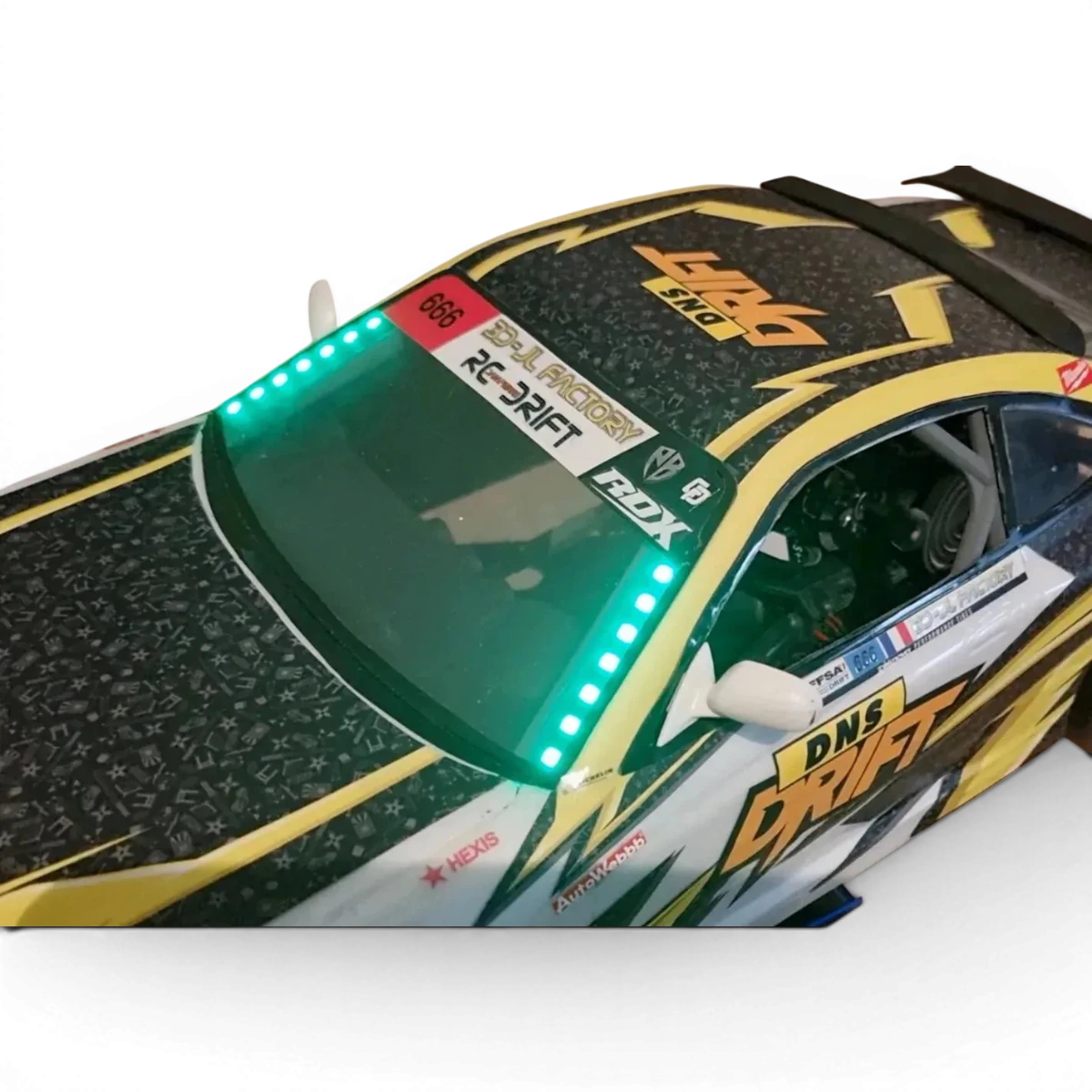 Kit LED FDL-RC Module pour voiture RC DriftParadiZ, lumière de course Formula Drift, composants lumineux pour modèle RC.
