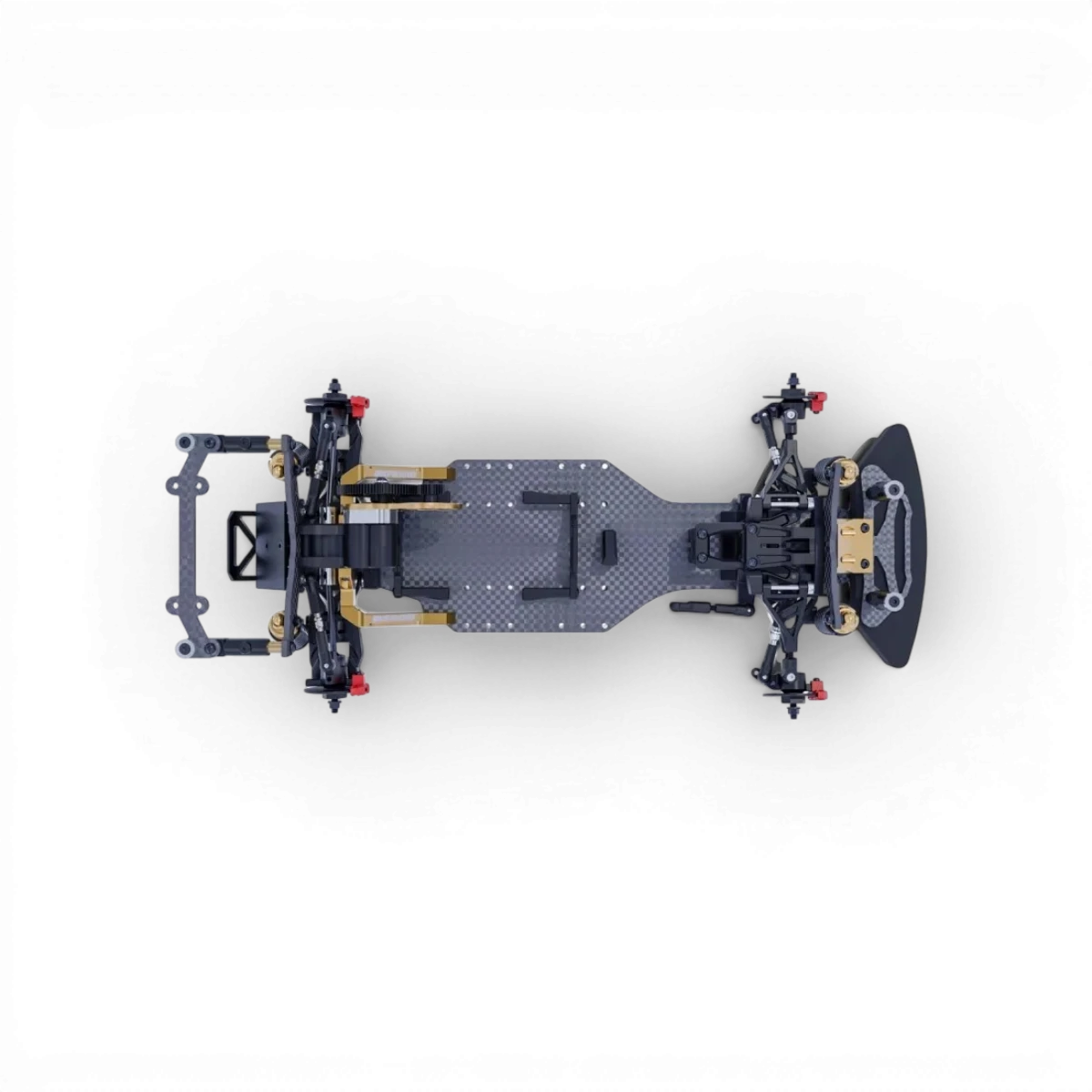 Kit de drift HOBBYTECH Over-D10 1/10ème avec composants pour voiture RC, en détail sur l'image.