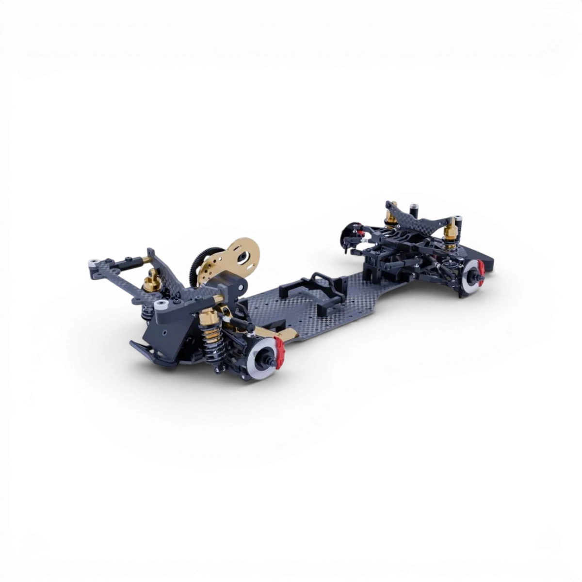 Kit de drift HOBBYTECH Over-D10 1/10 pour voitures radiocommandées avec composants détaillés et design sportif.