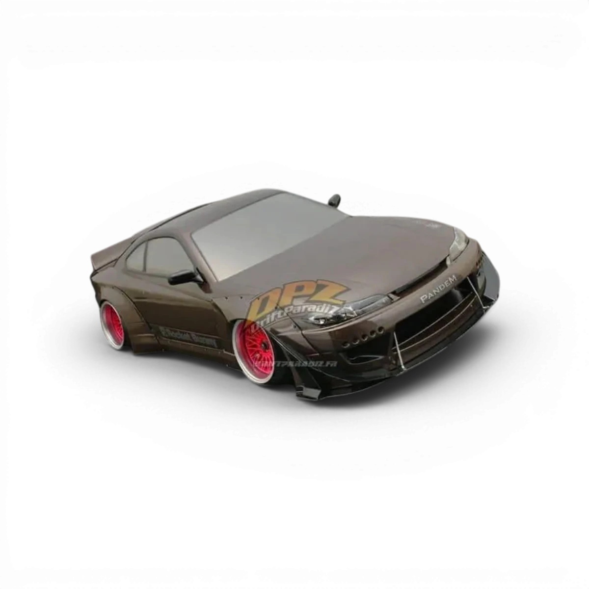 Kit de carrosserie Rocket Bunny complet pour Nissan S15, marque Addiction RC Design, visible en image.
