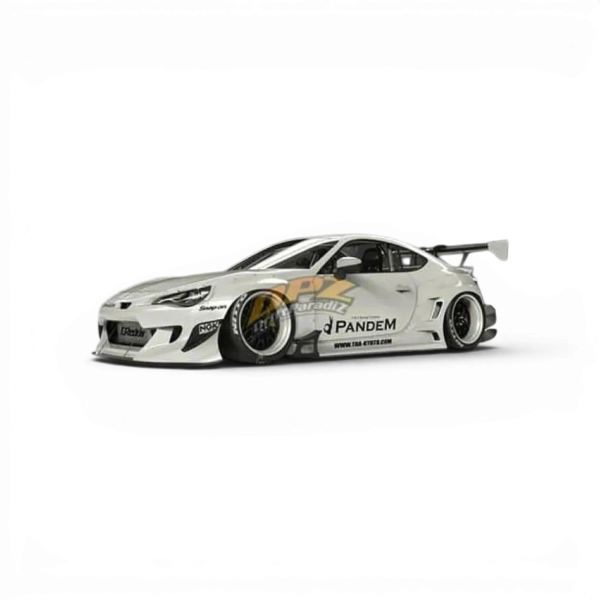Kompletní body kit Rocket Bunny V3 pro Toyota GT86 od Addiction RC Design, pohled na celou sadu.
