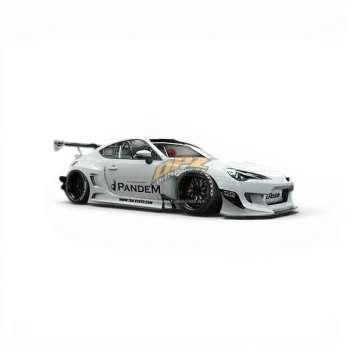 Kit de carrosserie Rocket Bunny V3 type wide pour Toyota GT86, par Addiction RC Design, comprenant l'ensemble complet.