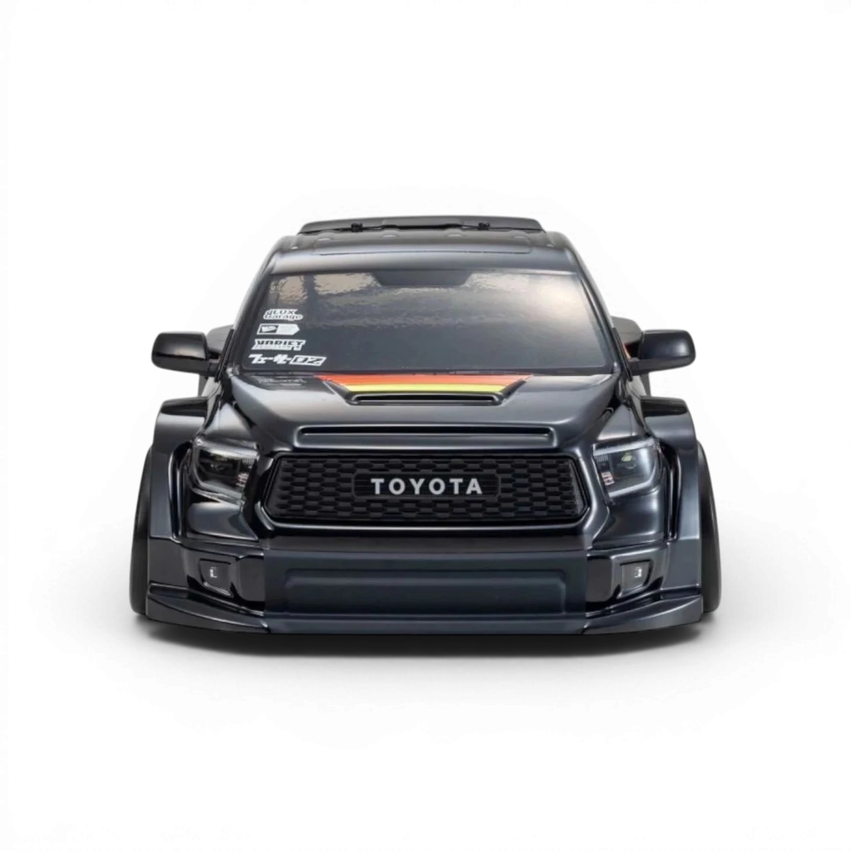 Carrosserie Kyosho Fazer D2 Toyota Tundra Drift version noire pour voiture RC 1:10 prête à faire du drift.