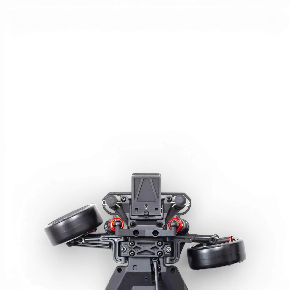 Carrosserie Kyosho Fazer D2 Toyota Tundra Drift en noir, modèle réduit 1:10, prêt pour la drift, vue de face.