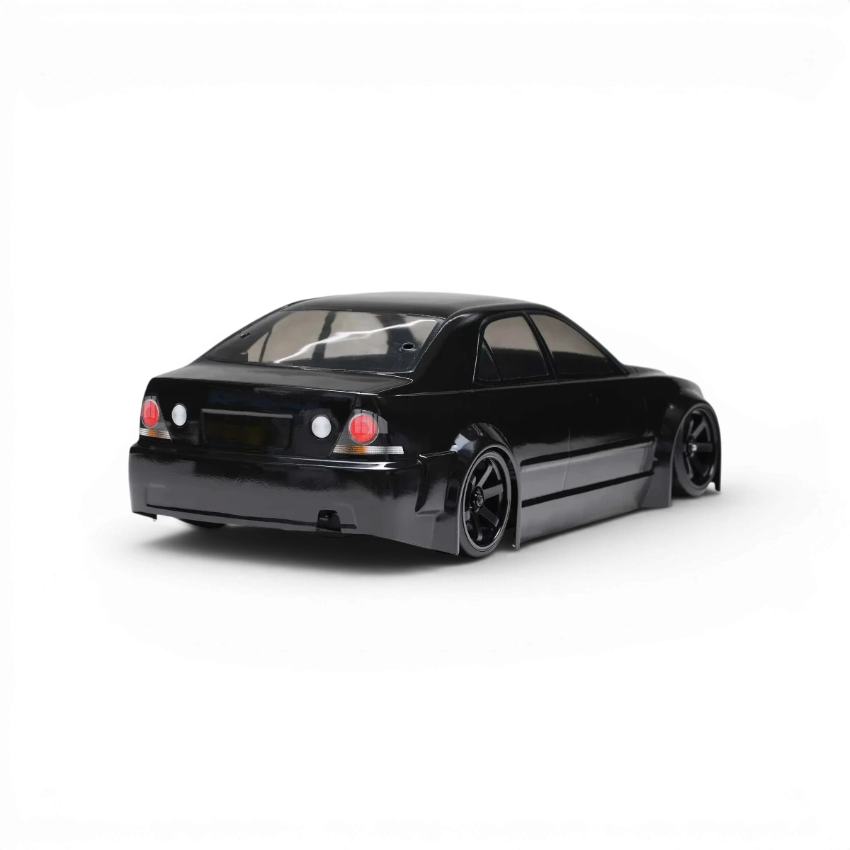 Carrosserie Lexus IS220 Toyota Altezza en plastique, modèle réduit Team Yokomo, vue de face avec détails de la carrosserie.