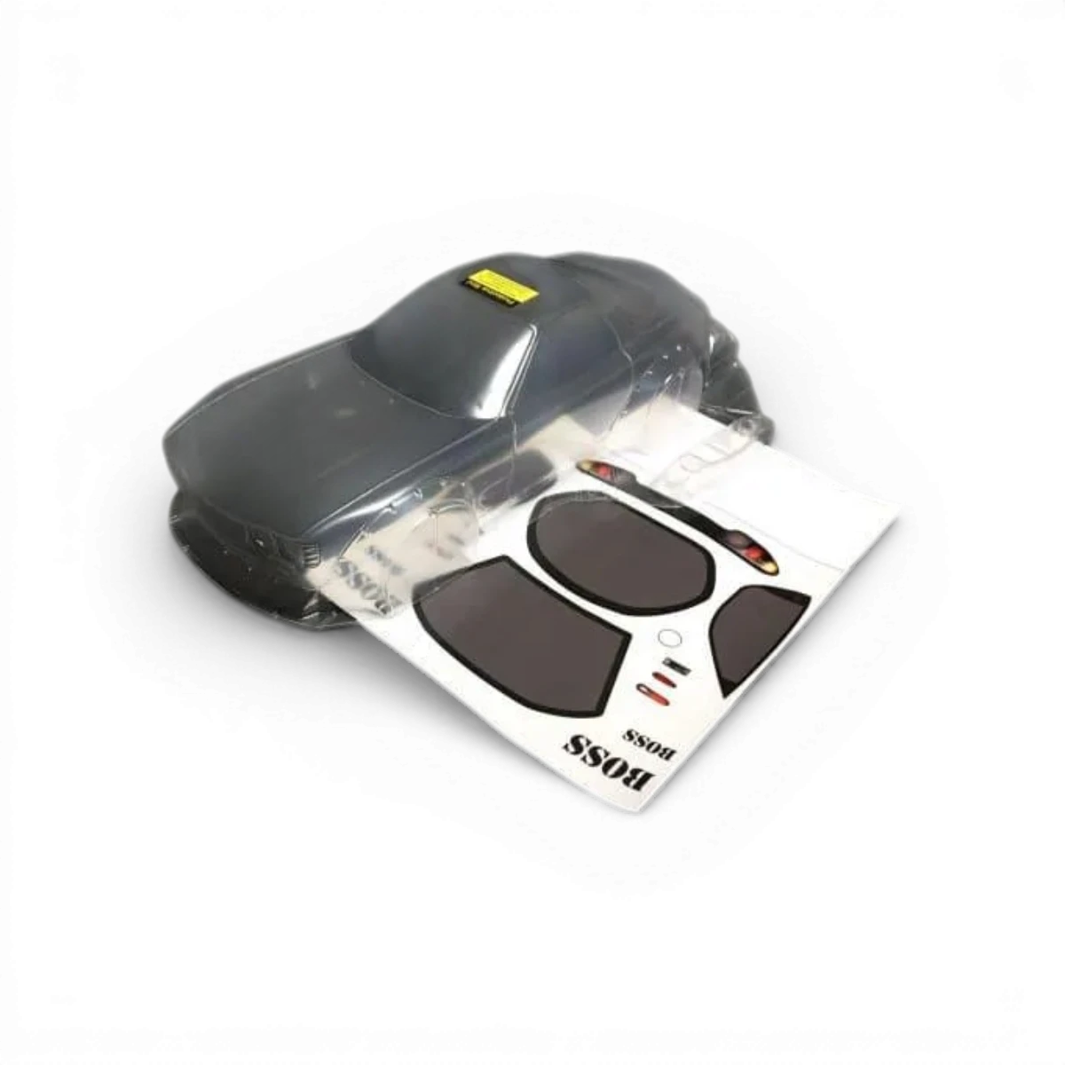 Carrosserie Mazda RX7 FD3s Boss pour voiture RC, fabriquée par Aplastics RC, avec détails précis et finition réaliste.