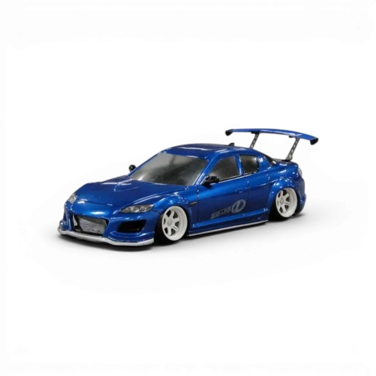 Carrosserie Mazda RX8 Spirit R de D'like, finition détaillée, vue de face montrant les lignes de la voiture.