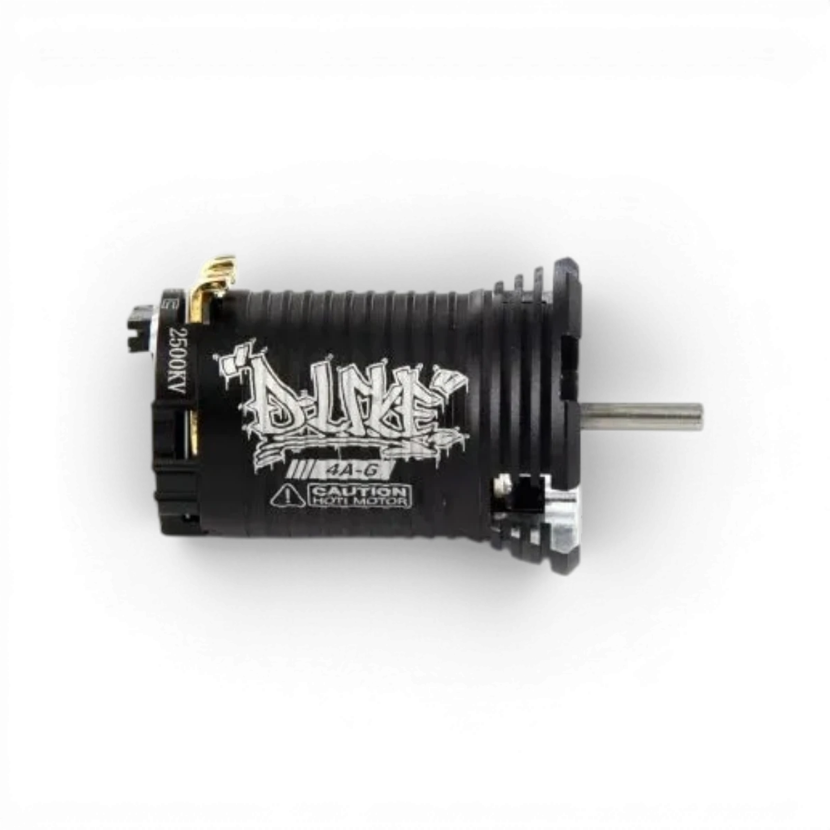 Moteur brushless D'like 540DSC 17,5T électronique, deuxième édition, vue de face avec ses composants.
