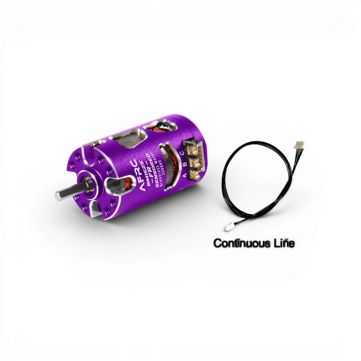 Moteur électronique brushless sensored AFRC 3500kv, 4500kv ou 5500kv pour drone ou modèle réduit, visible en gros plan.