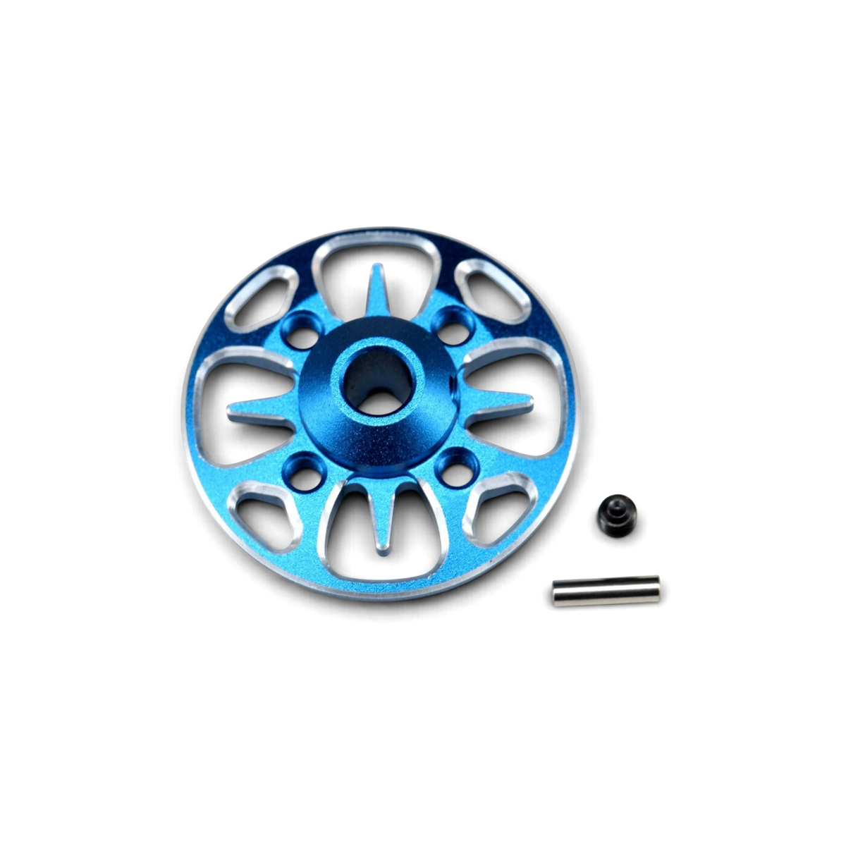 Moyeu de couronne allégé en aluminium noir pour RD, SD, MD, pièce détachée Team Yokomo pour voiture RC.