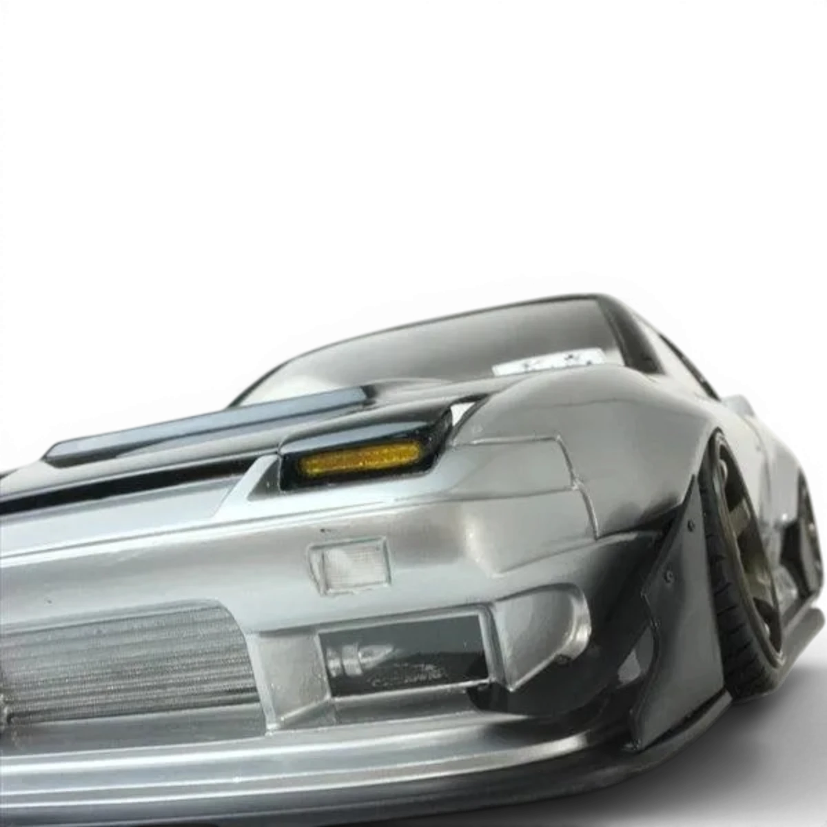 Carrosserie Nissan 180SX Fujin Pandora RC pour voiture télécommandée, finition détaillée et design réaliste.