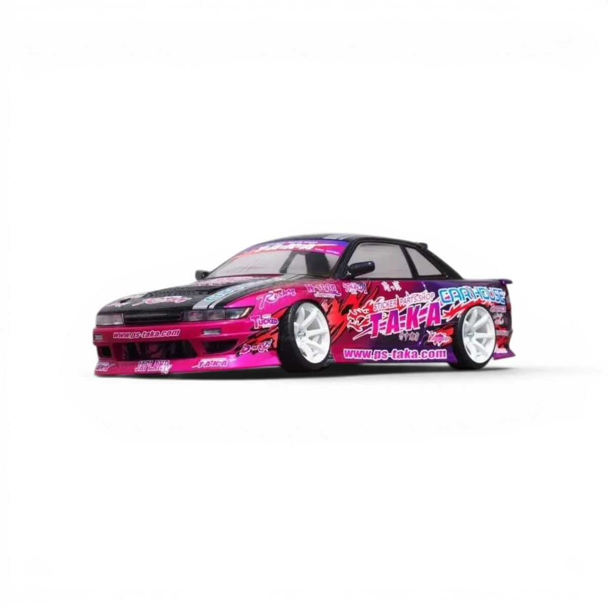 Carrosserie Nissan S13 Silvia D-Max Fujio Édition Limitée Taka par Addiction RC Design, finition détaillée et design élégant