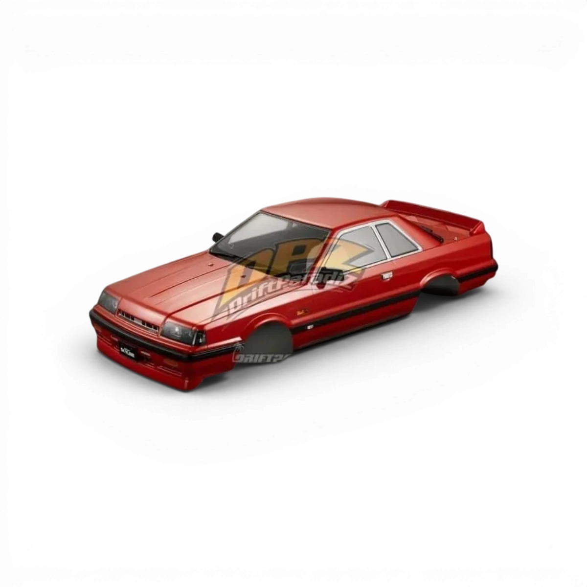 Carrosserie Nissan Skyline R31 Rouge de la marque Killer Body, vue de face avec détails de la peinture rouge brillante.