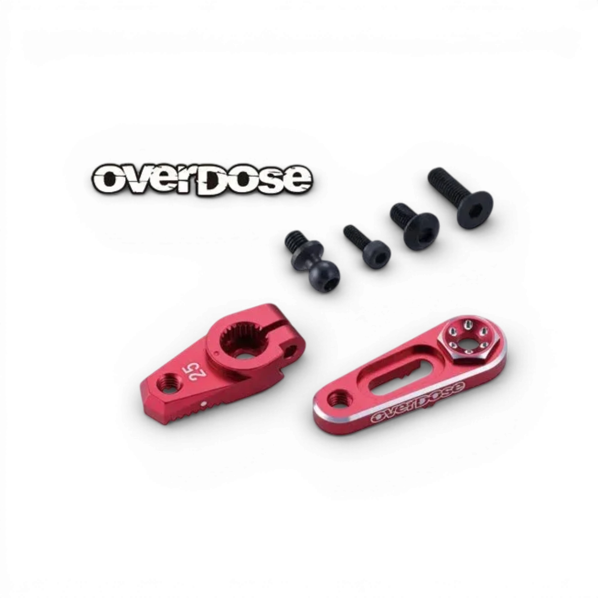 Palonnier servo réglable Type-2 pour pièces détachées, fabriqué par Overdose, montre le composant en détail.