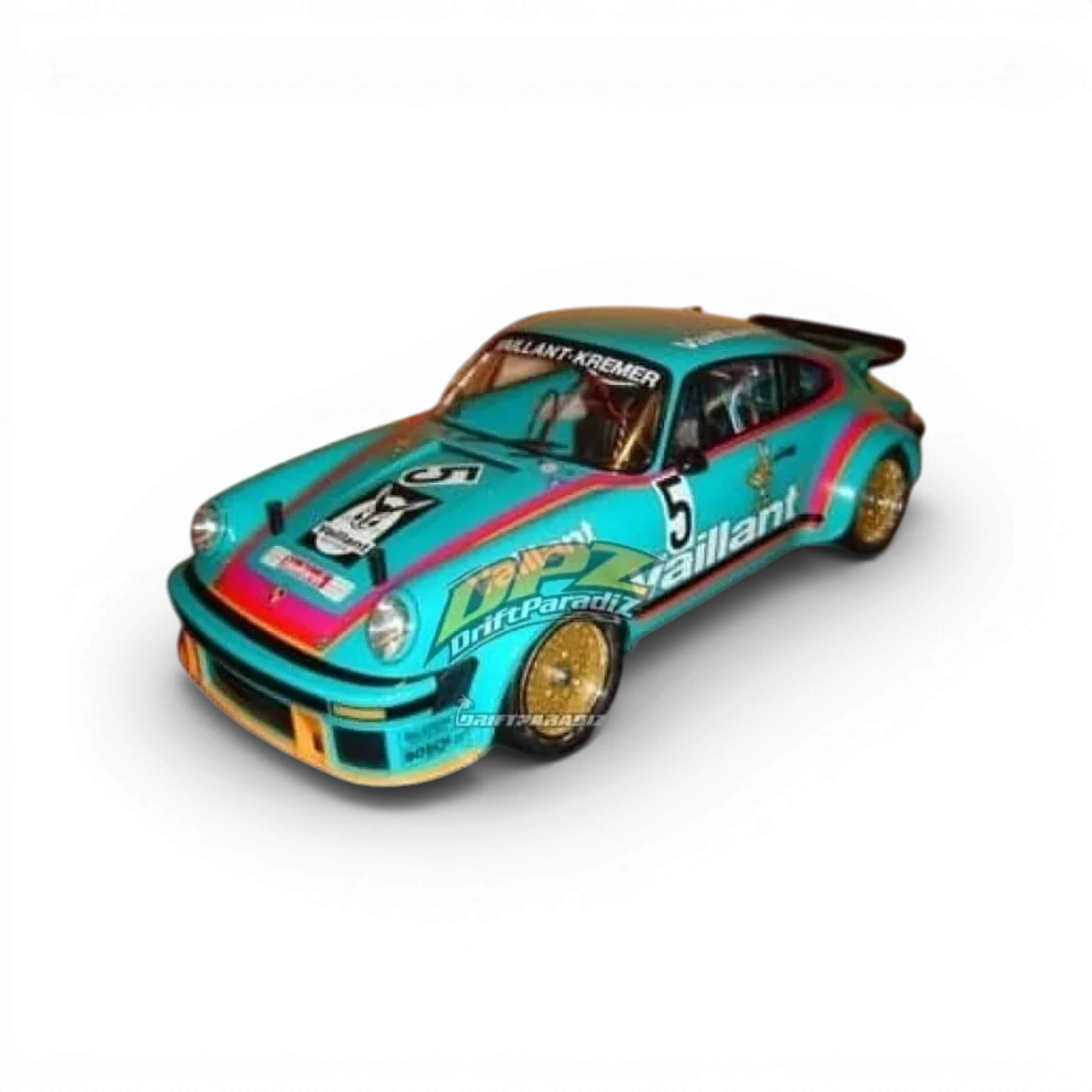 Peinture Lexan Tamiya PS54 vert cobalt, peinture pour carrosserie en plastique ou Lexan, bouteille avec étiquette verte et logo Tamiya