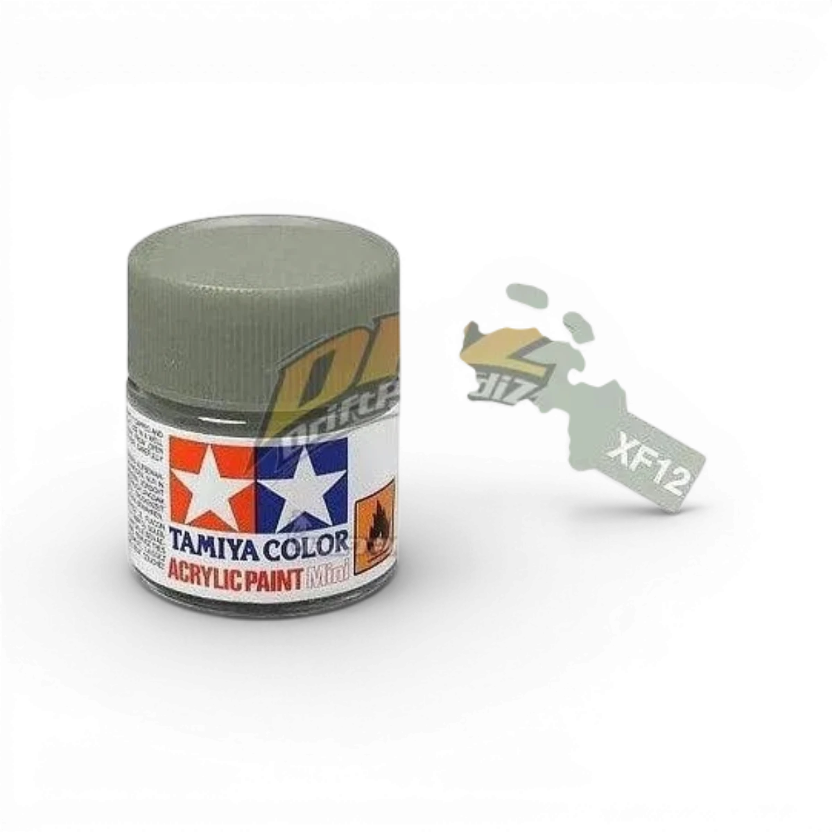 Peinture Tamiya Vert Marine Japonaise XF11 pour modèles, en pot, avec étiquette visible, peinture acrylique pour modélisme.