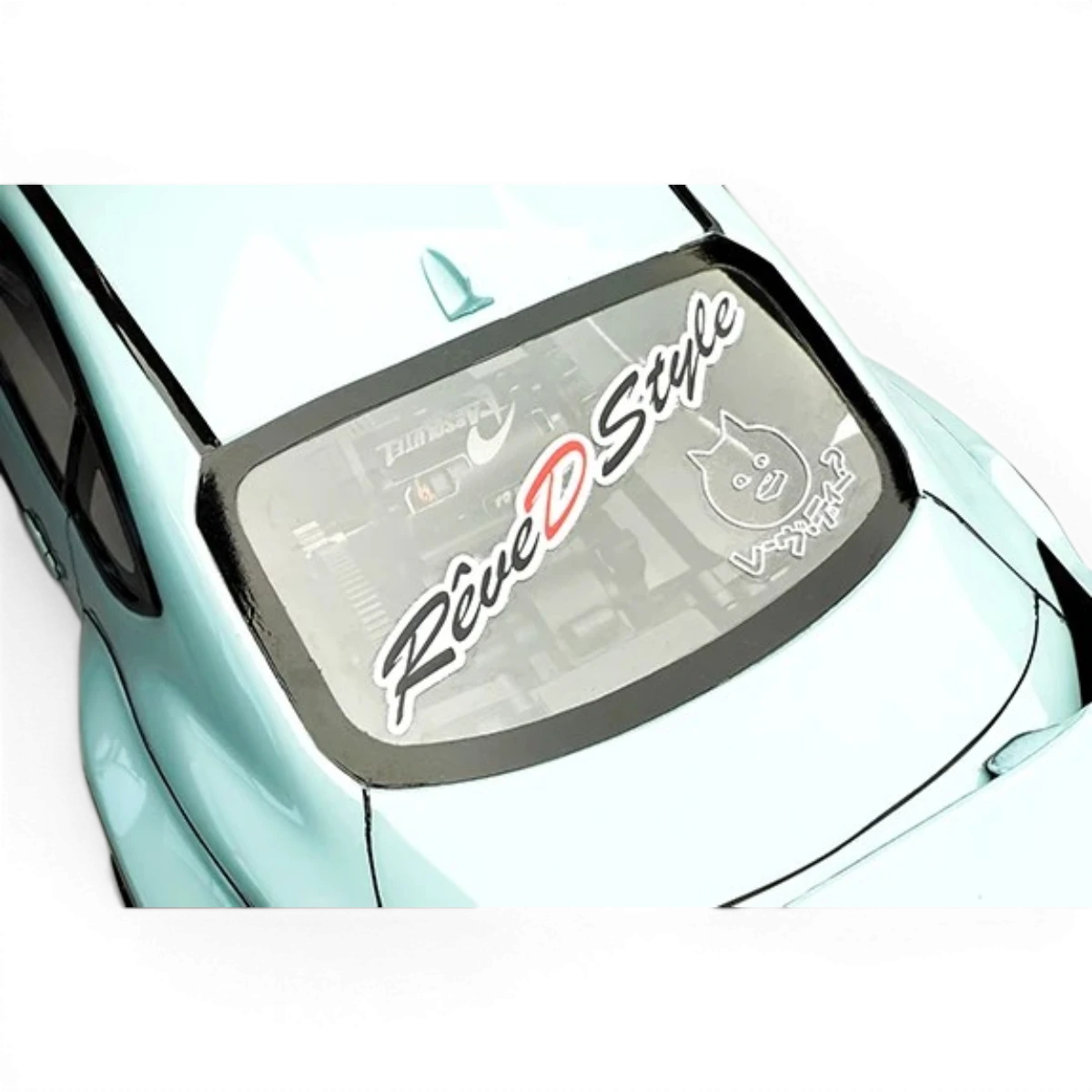 Planche autocollant 2025 Rêve D, pièces détachées pour skateboard, par Team Reve D, visible avec logo et design coloré.