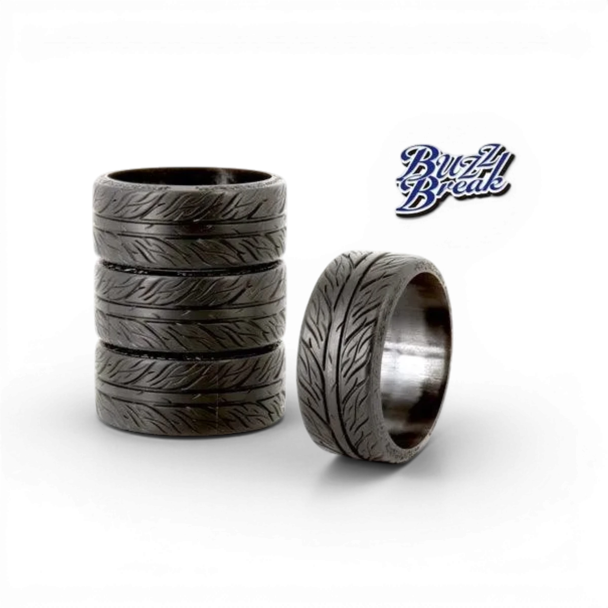 Pneus DRIFT STAR Rolling Dancer de BuzzBreak, roues pour skateboard avec design dynamique, visibles sur fond neutre.