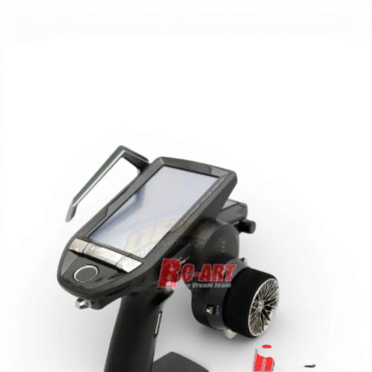 Poignée en aluminium grise 7px pour customisation, conçue par Rc Art, visible avec finition lisse et design moderne.