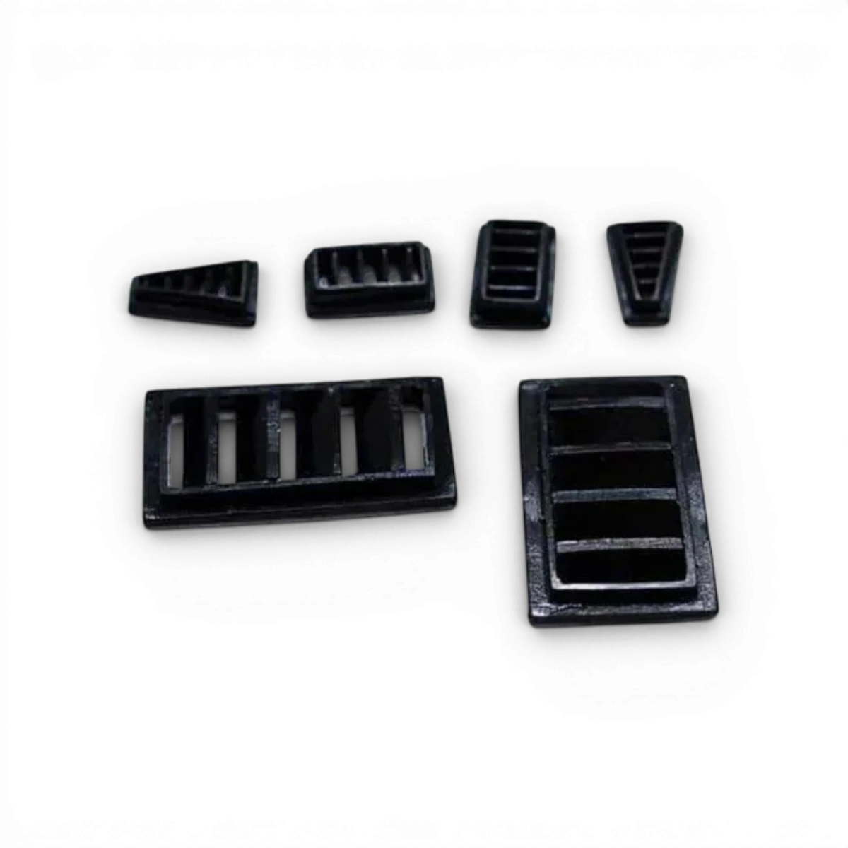 Prises d'air du kit de ventilation pour personnalisation, marque Src Sideways RC, composant en plastique noir avec grilles d'aération