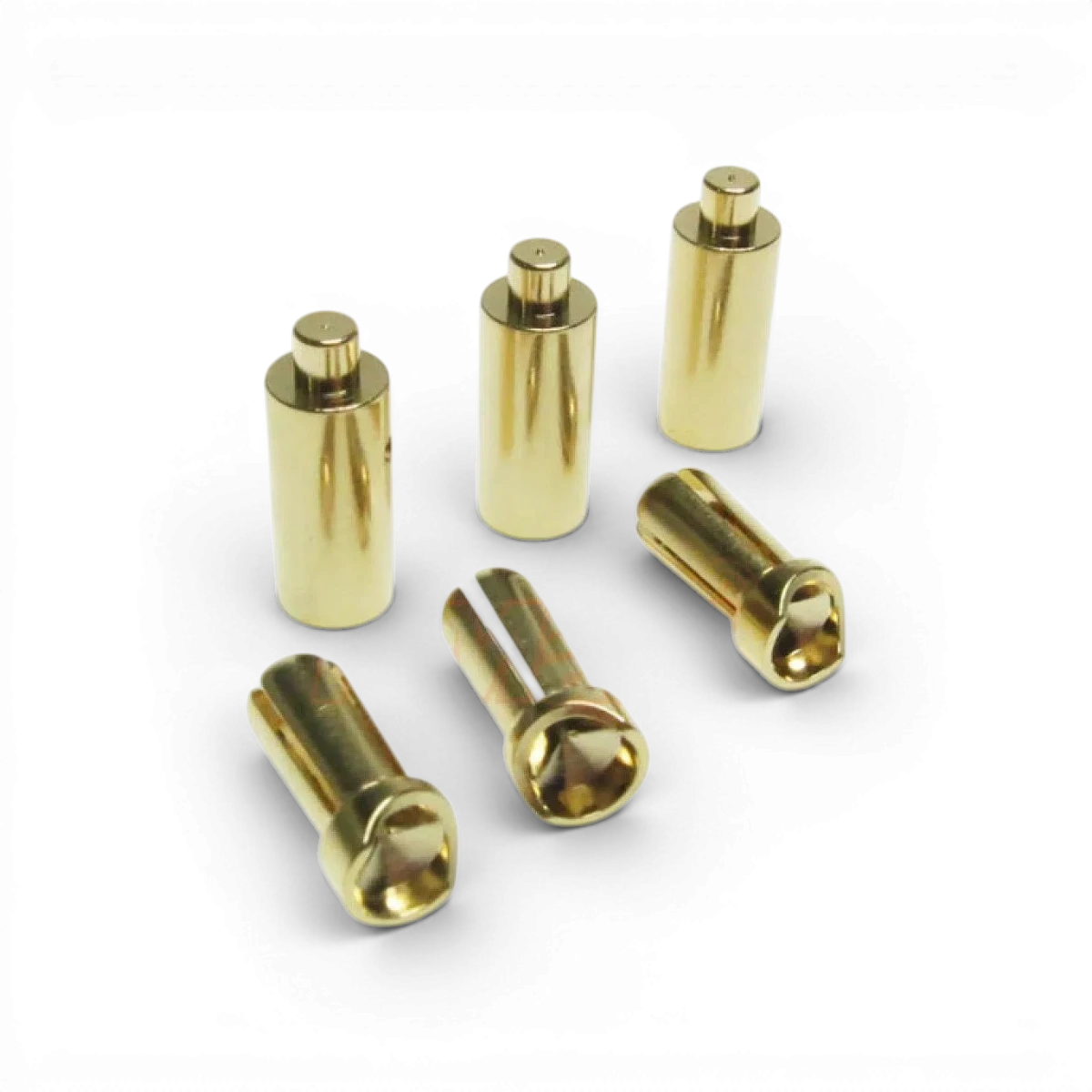 Prises femelles et mâles 3,5 mm pour moteur électronique Yeah Racing, connecteurs compatibles et robustes.