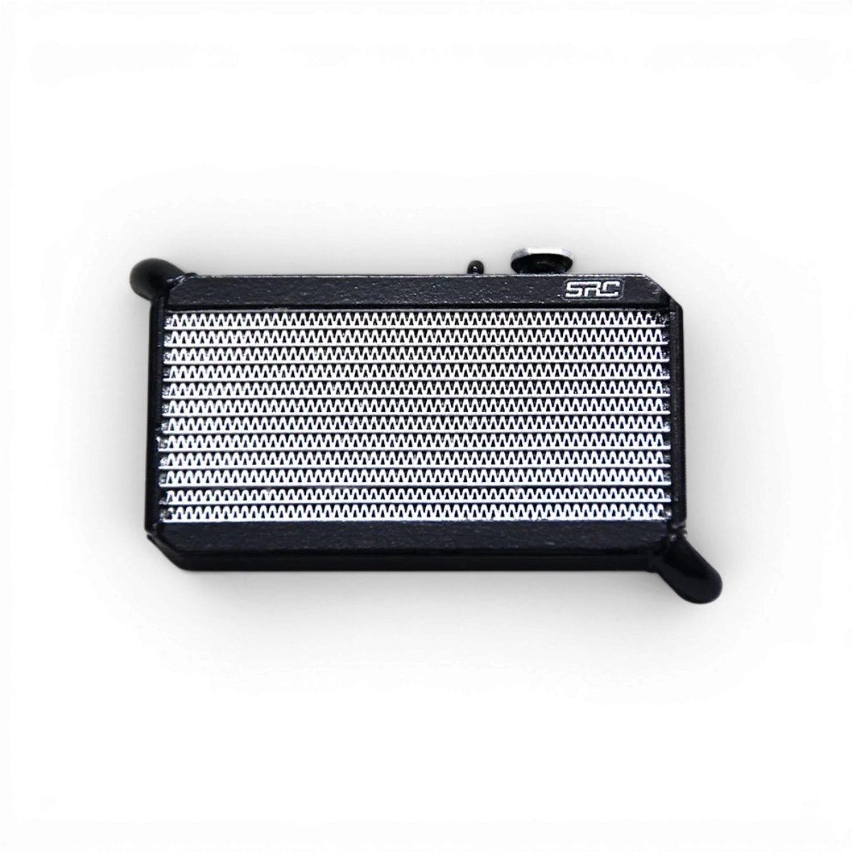 Radiateur style 1 personnalisé de la marque Src Sideways RC, vue en gros plan avec détails du design.