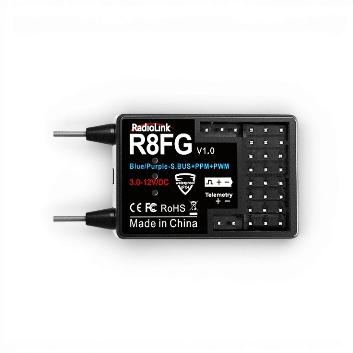 Radio 8 canaux Radiolink avec récepteurs et sac de transport, appareil électronique pour contrôle à distance.