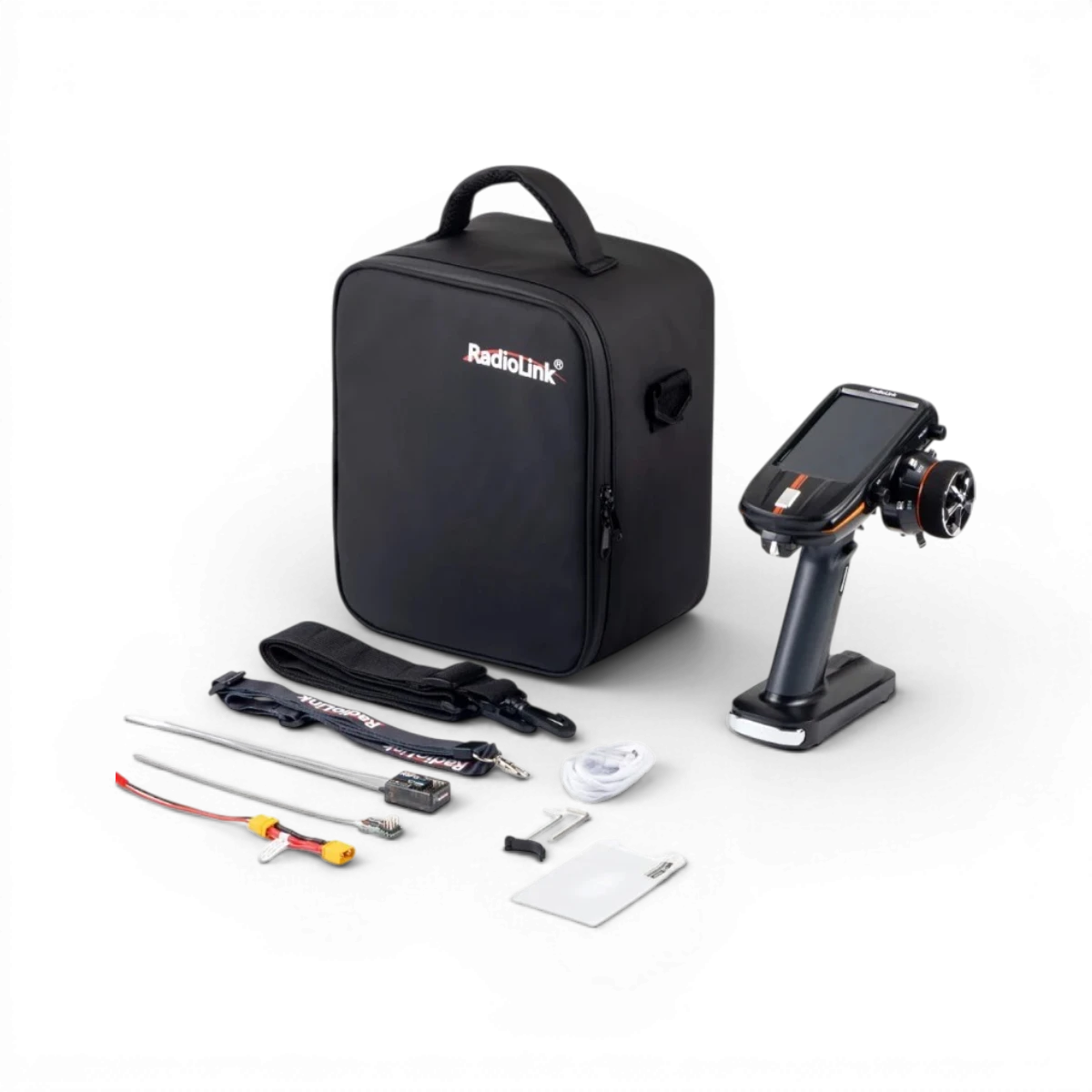 Radio 8 canaux RadioLink avec récepteurs et sac de transport, appareil électronique pour radiocommandes.