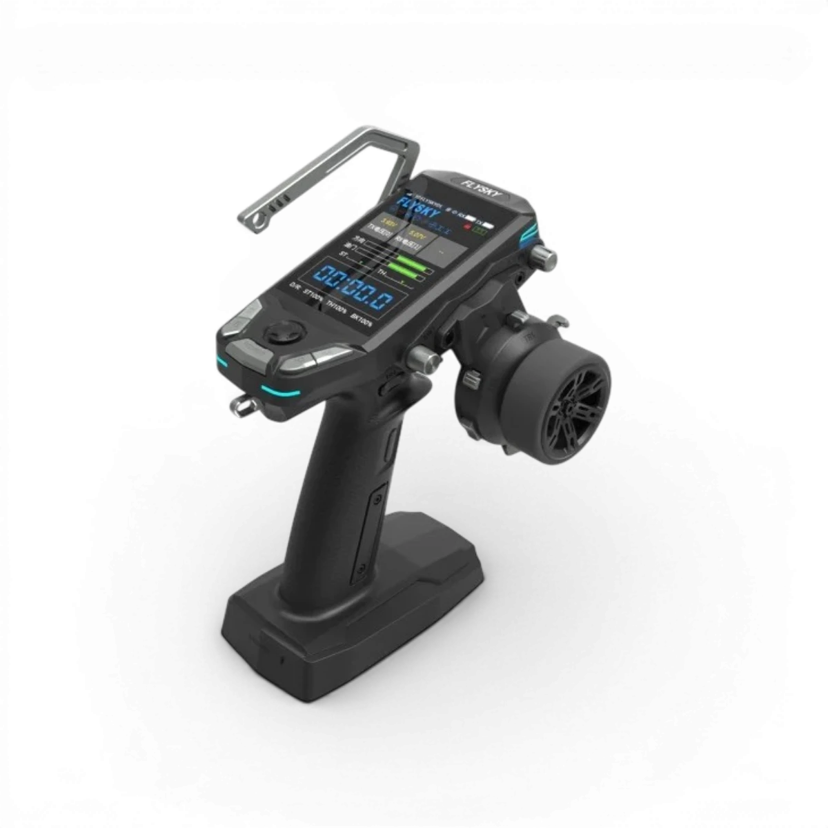Radio Flysky FS-G11P Exclusive Absima, télécommande électronique pour modélisme, avec boutons et écran visible en image.