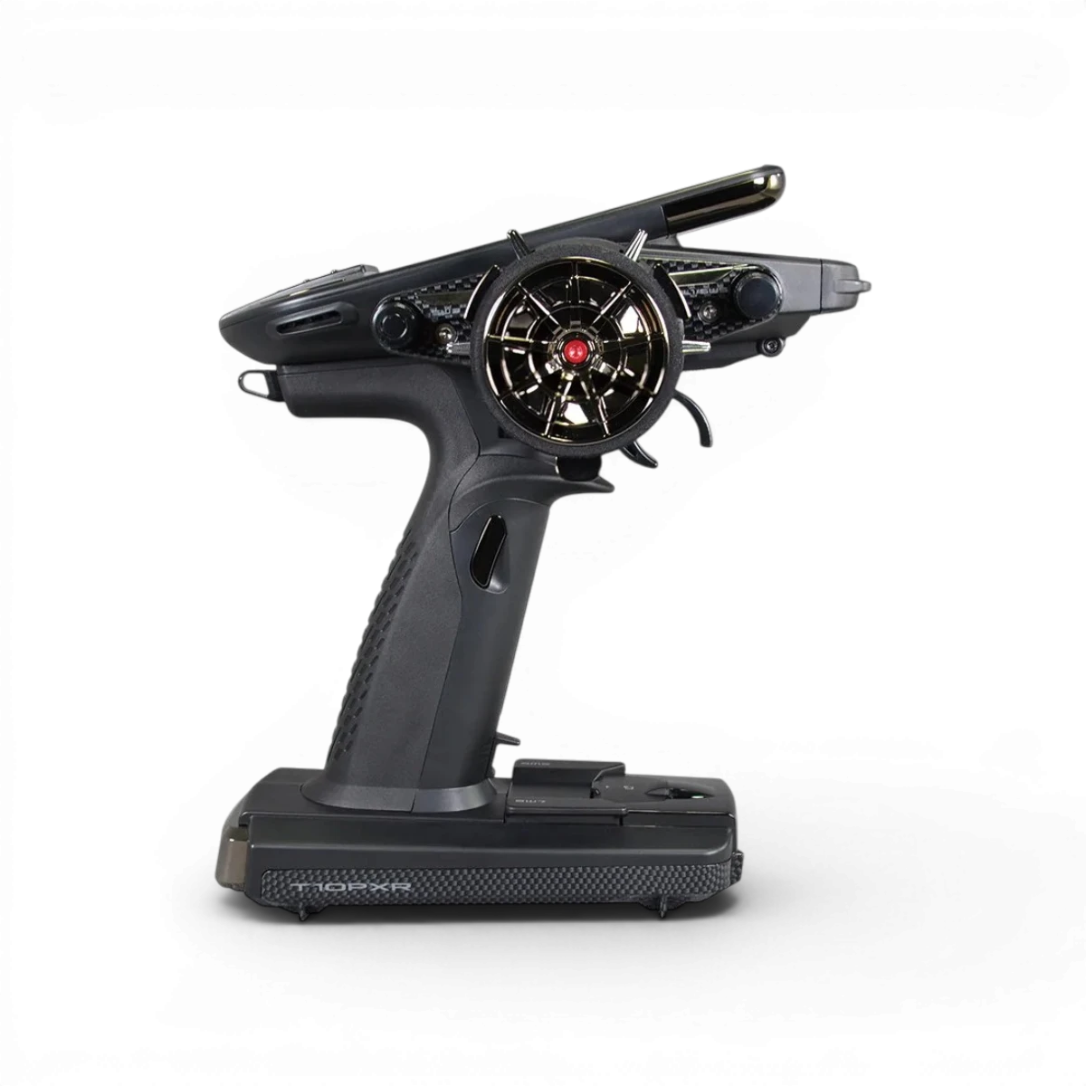 Radio Futaba 10PXR avec récepteur R404SBS-E, système de télécommande électronique pour modèles RC, en image.