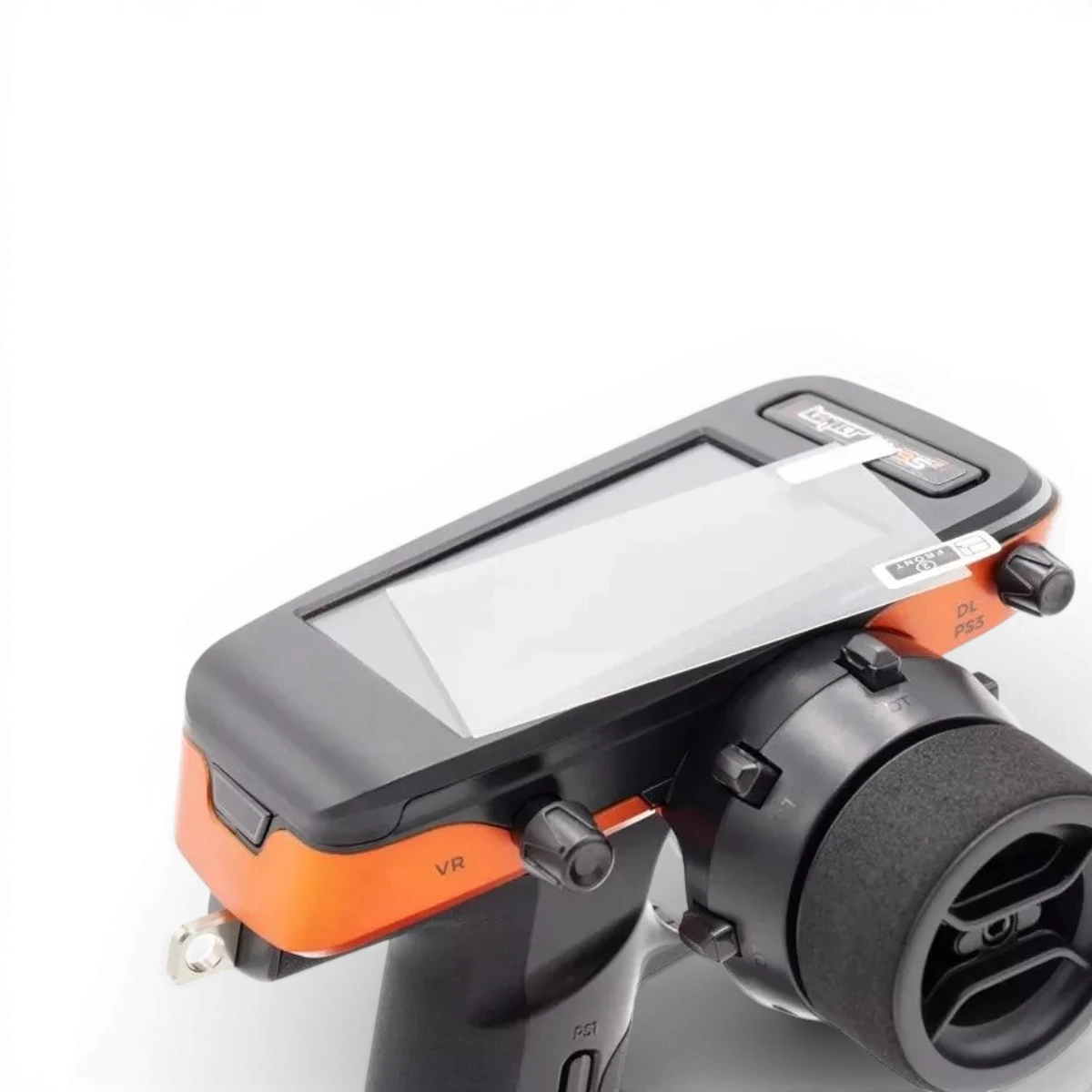 Radio X9S 9 voies avec récepteur Konect, électronique de contrôle avec écran et boutons, visible sur l'image.