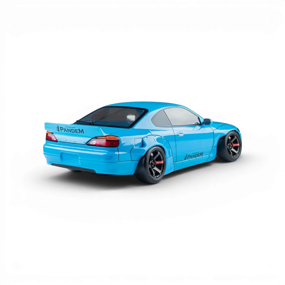 Voiture RC Drift Max Speed Technology Nissan S15RB électrique, carrosserie bleue, modèle RC Drift brushed visible en image.